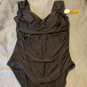Swimsuits For All solid black swimsuit